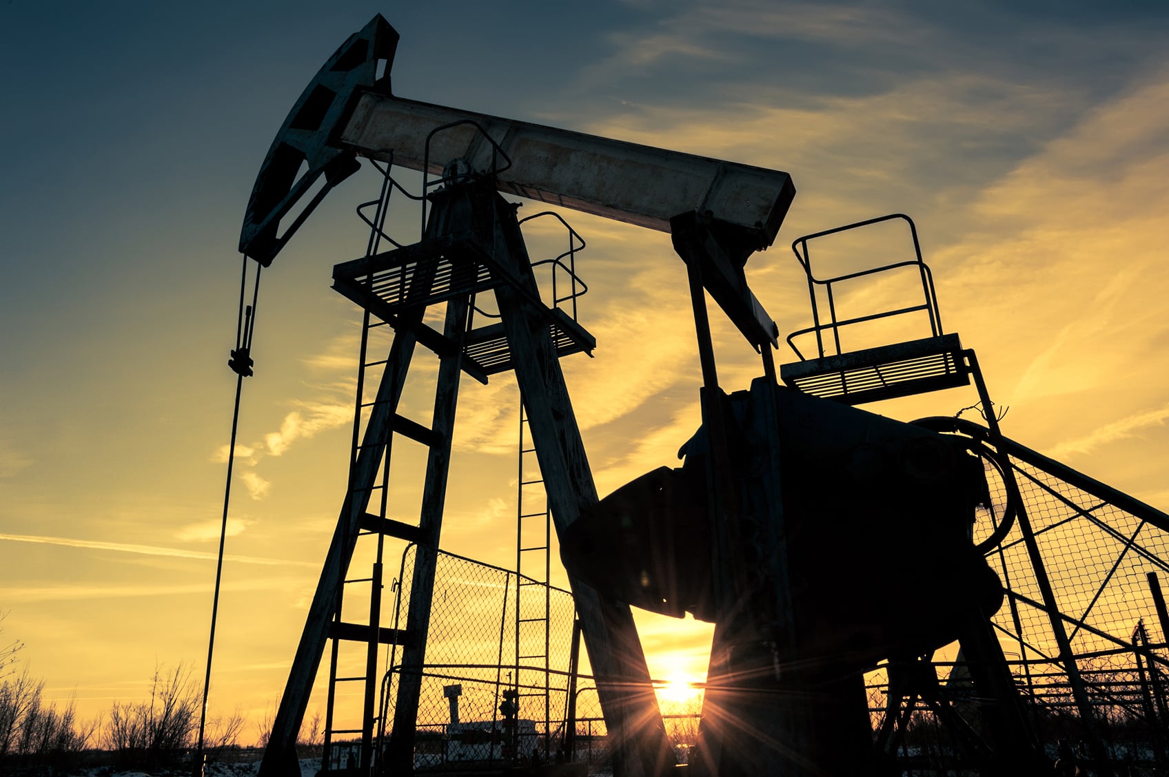 Oil pump jack wellhead